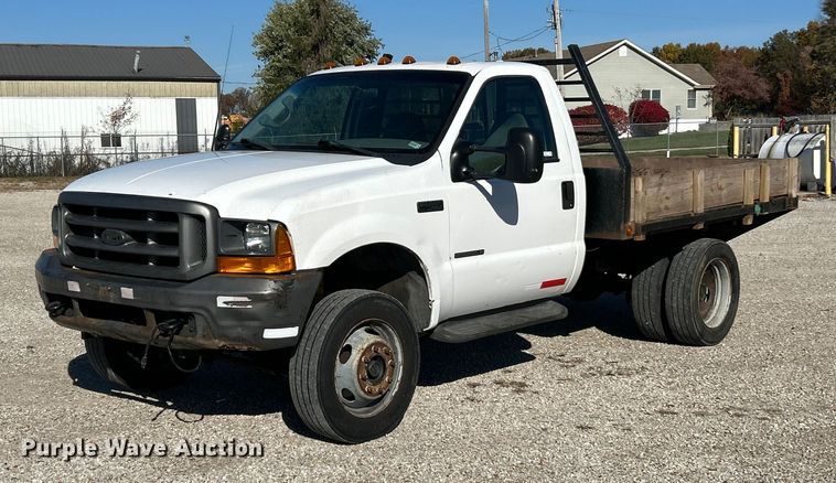 2001 Ford F450 Super Duty flatbed truck - ET6632