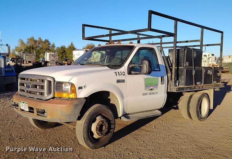 2000 Ford F450 Super Duty flatbed truck - IP9744