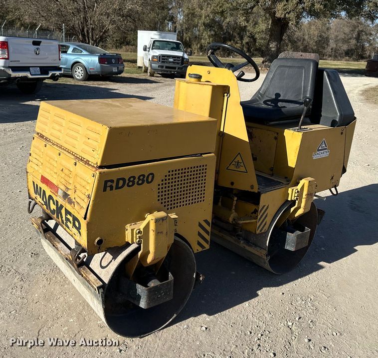 1990 Wacker RD880 double drum vibratory roller - DF8645