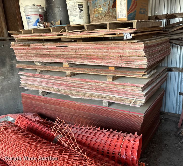 Approximately 77 3/4" Plyform panels - DF8665