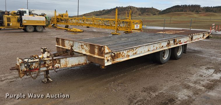 1999 Sauke Felling tilt deck equipment trailer - DY1414
