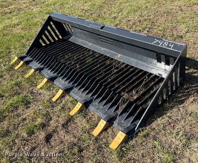 2023 LandHonor RB-14-78W skid steer rock bucket - DY8402