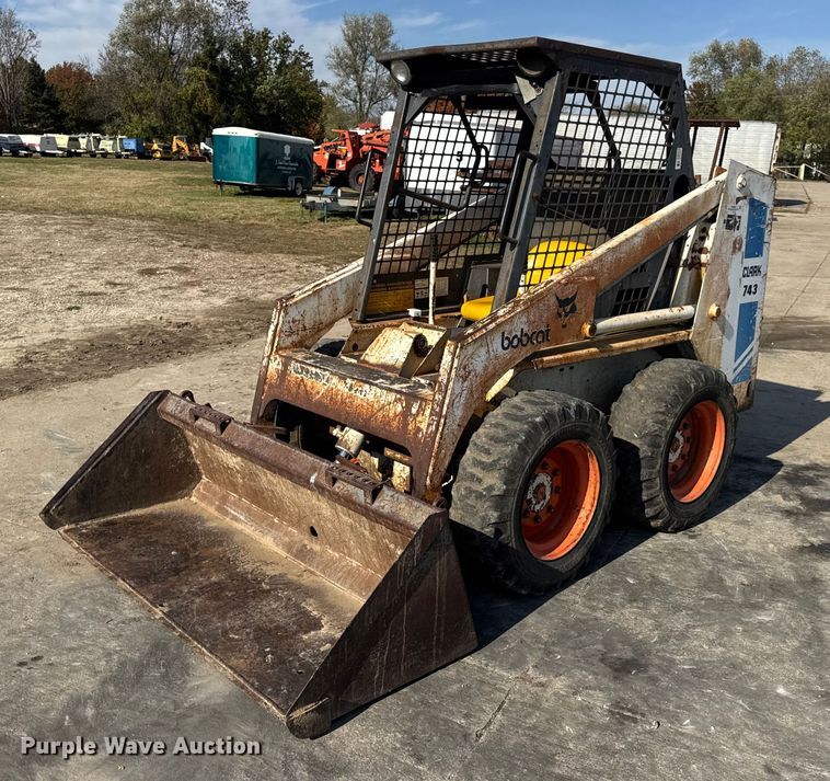 Bobcat 743 Skid Steer Loader For Sale | Purple Wave Auction