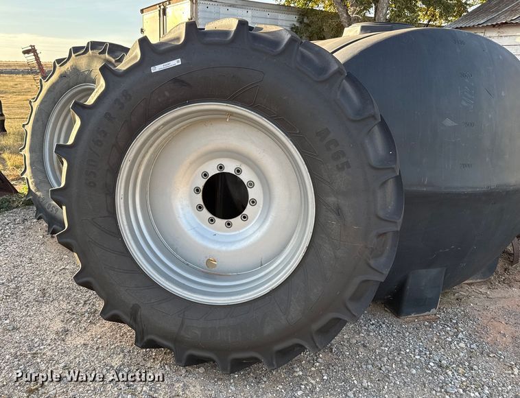 (4) Mitas 650/65R38 flotation tires and wheels - EU5367