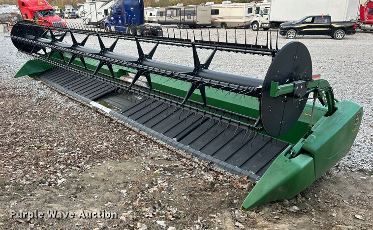 2012 John Deere 635FD HydraFlex flex draper head - YA1483