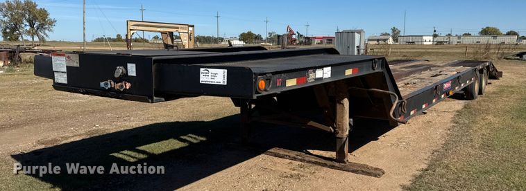 2008 Pitts LB35-33 drop deck equipment trailer - DW6753