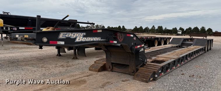 2019 Eager Beaver 55GSL/3 lowboy equipment trailer - EP0804