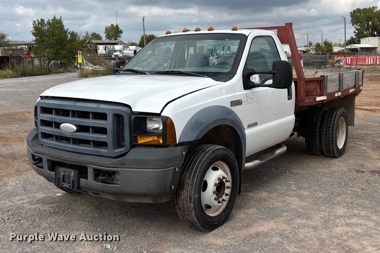 2007 Ford F450 Super Duty dump flatbed truck - EA7660
