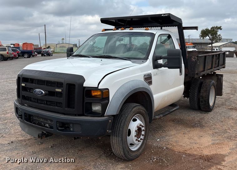 2009 Ford F450 Super Duty dump flatbed truck - EA7662