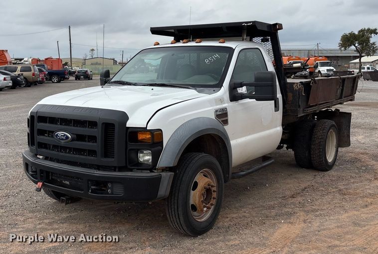 2009 Ford F450 Super Duty dump flatbed truck - EA7671