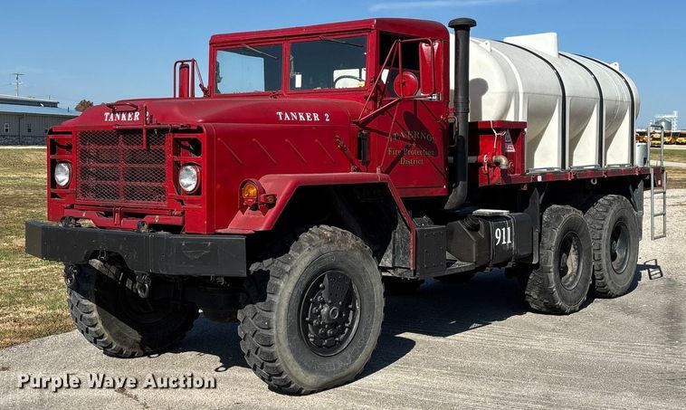 1989 AMGN M923A2 tanker fire truck - ED2395