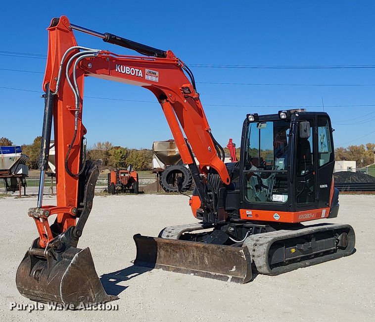 2016 Kubota KX080-4 mini excavator - FK0538