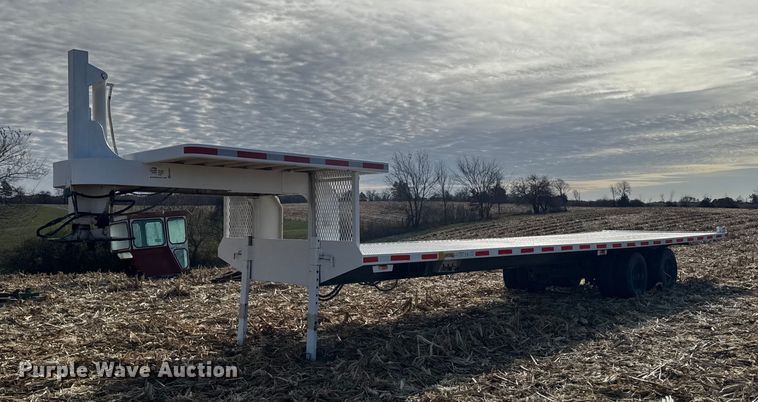 1977 Landoll drop tilt deck equipment trailer - EA2043