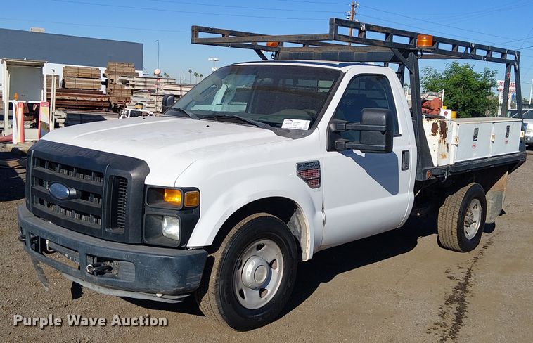 2008 Ford F250 Super Duty flatbed pickup truck - EC1294