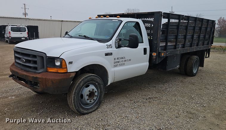 2000 Ford F450 Super Duty flatbed truck - EO4854