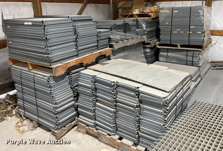 (10) pallets of metal shelving - ER0289