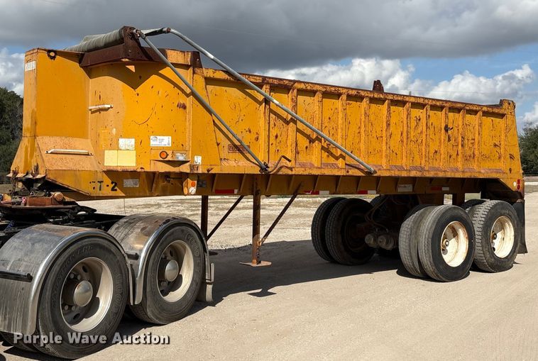 1991 Lufkin TD-25 end dump trailer - EA7107