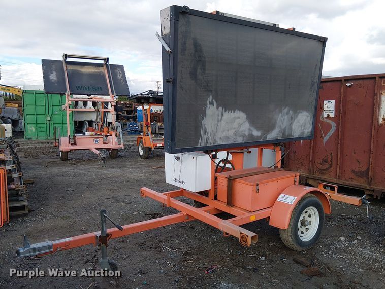 2014 Wanco WVT3 message board trailer - EE4985
