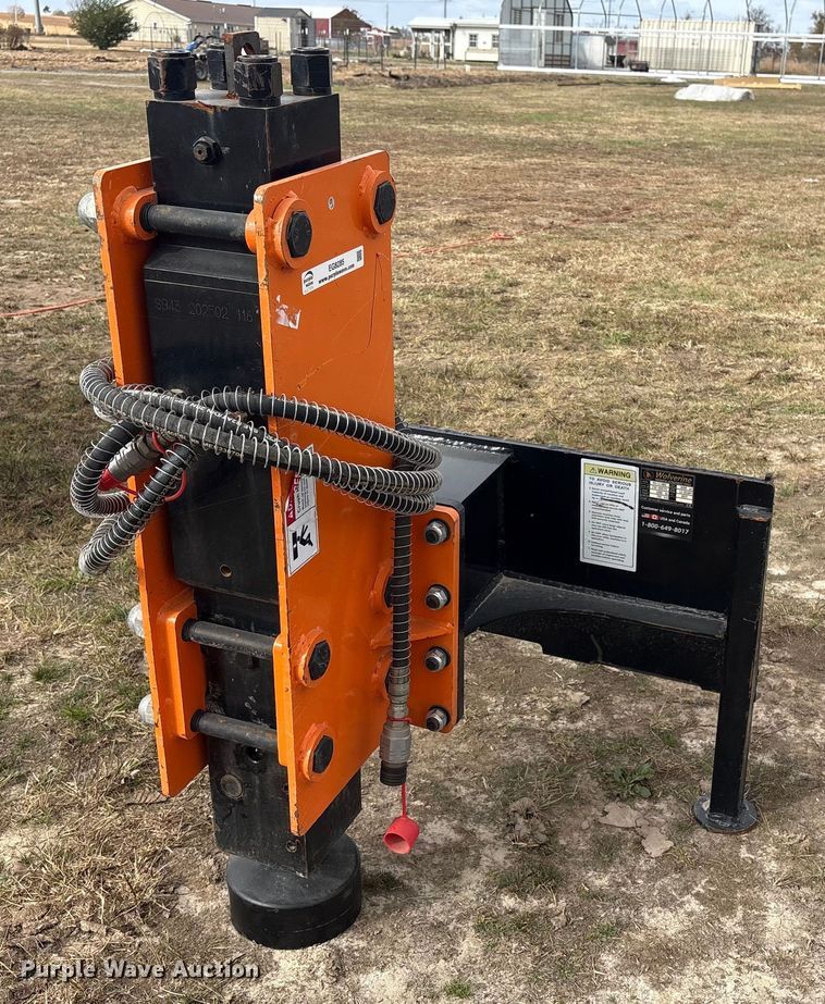 2025 Wolverine PD-12-08D skid steer post driver - EG8285