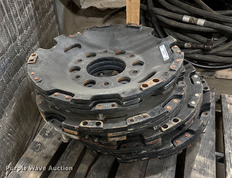  (4) sets of Caterpillar 865 Challenger wheel weights  - EJ7759