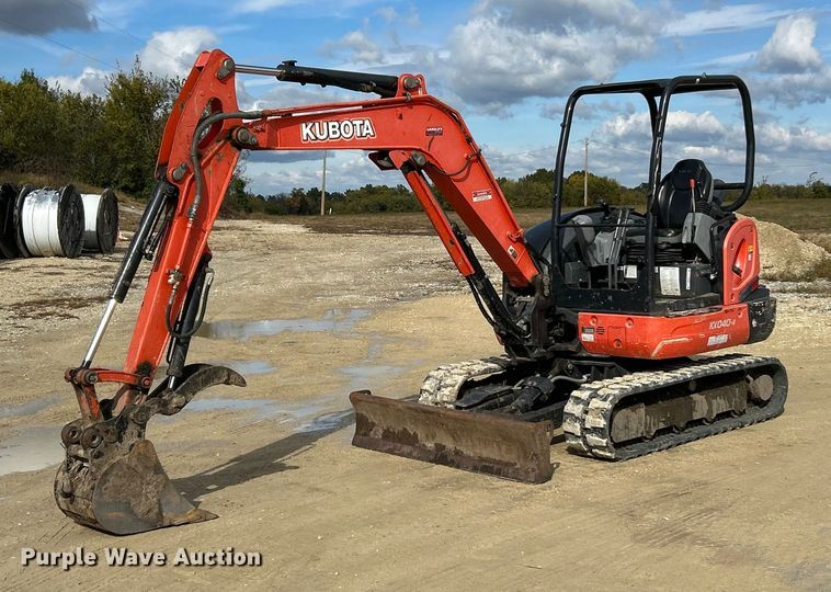 2017 Kubota KX040-4 mini excavator - ET6572