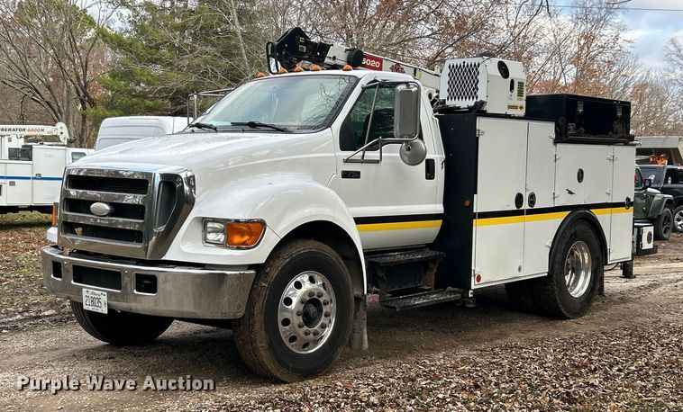 2007 Ford F750 Super Duty XLT utility / service truck - ET6720