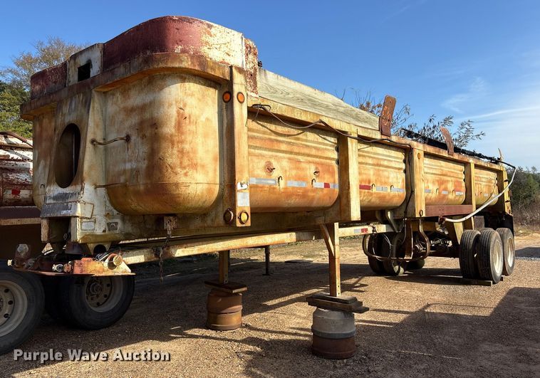 1985 Clement LW3224BT end dump trailer - ET7289