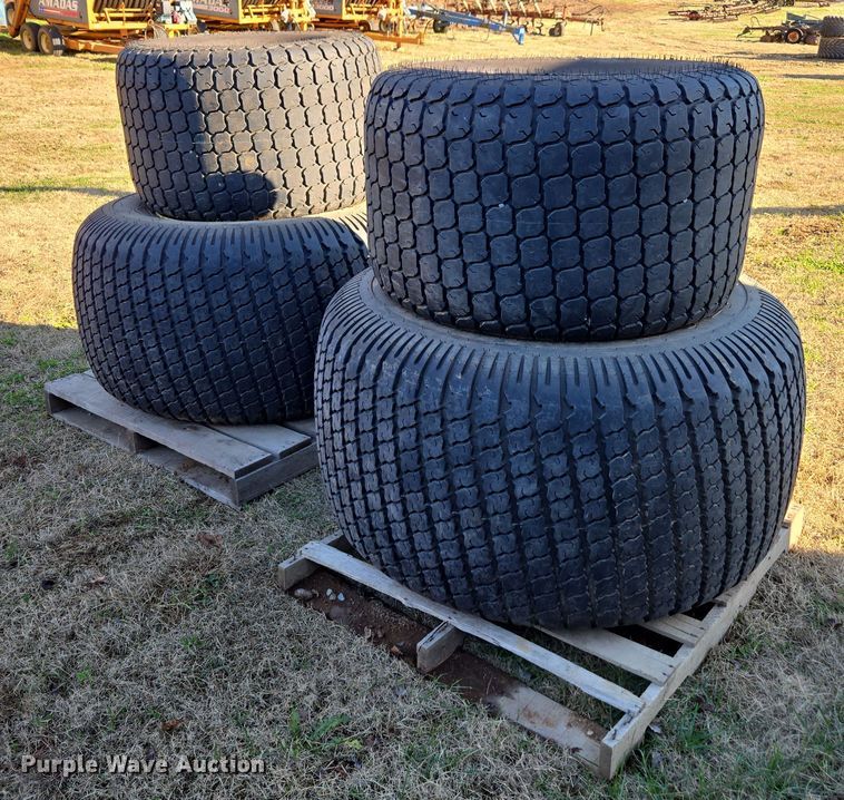 (4) Titan turf wheels and tires - DT4734