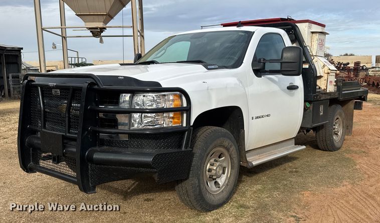 2009 Chevrolet Silverado 3500 HD dump bale bed pickup truck - NA9933