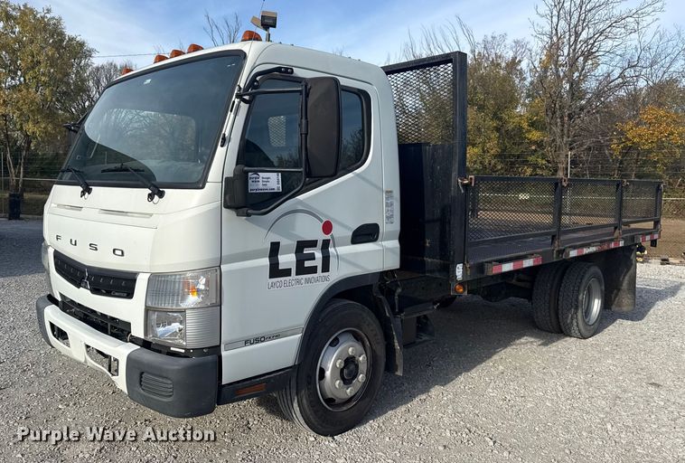 2019 Mitsubishi Fuso FE140 flatbed truck - DQ4148