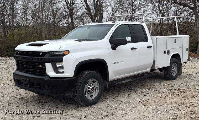 2021 Chevrolet Silverado 2500 HD Double Cab utility bed pickup truck - EA2124
