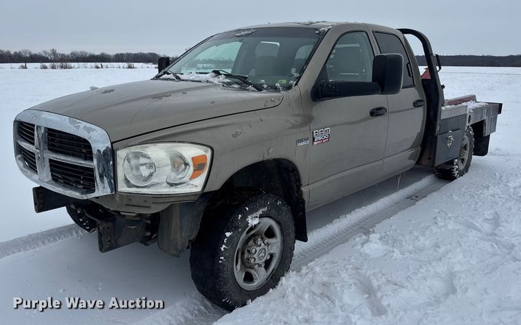 2009 Dodge Ram 2500 Quad Cab bale bed pickup truck - EN0764