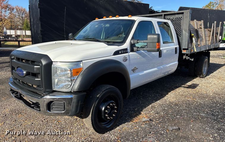 2014 Ford F550 dump flatbed truck - DU0254