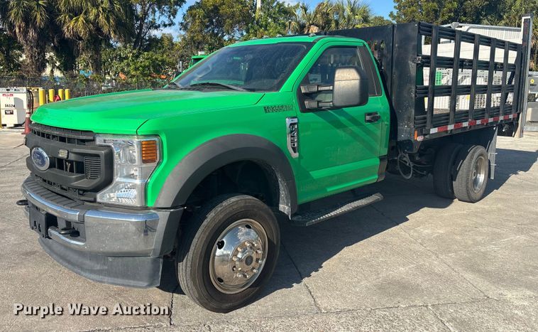 2021 Ford F450 Super Duty flatbed truck - DU0263