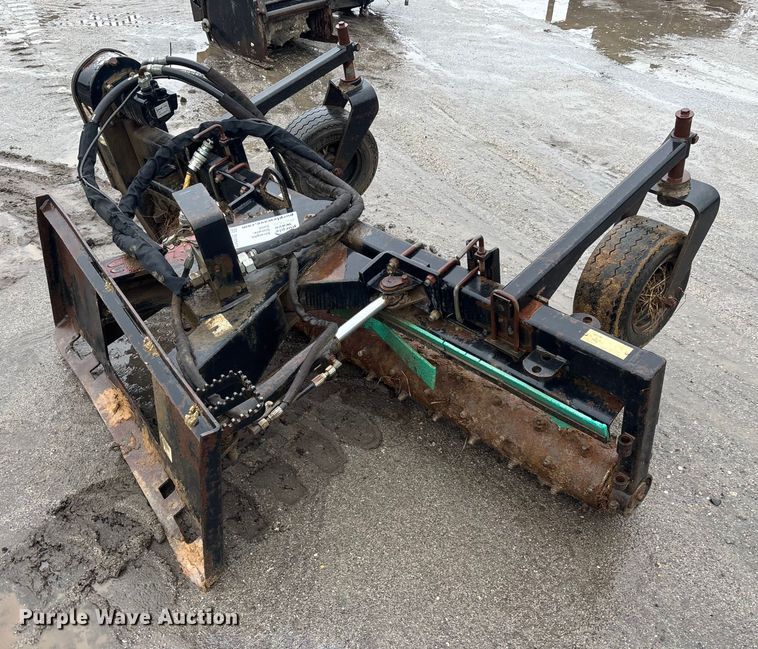 Glenmac M-6 skid steer power rake - DU0317