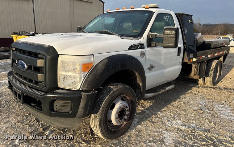 2013 Ford F450 Super Duty XL flatbed truck - DW6711