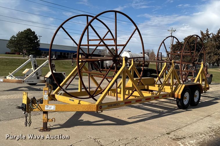 2012 Slabach MR100X3 wheeler reeler reel trailer - EA2064