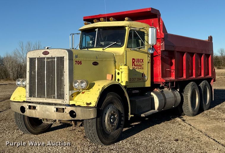 Peterbilt 359 Construction Dump Truck For Sale | Purple Wave Auction