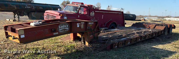 1991 Globe GTDG-35 BT Puma lowboy equipment trailer - ET7341