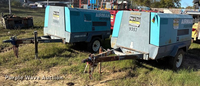 (2) Airman PDS185S air compressors - ET7427