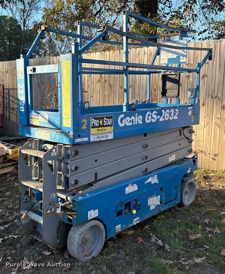 Genie GS-2632 Scissor or Vertical Lift For Sale | Purple Wave Auction
