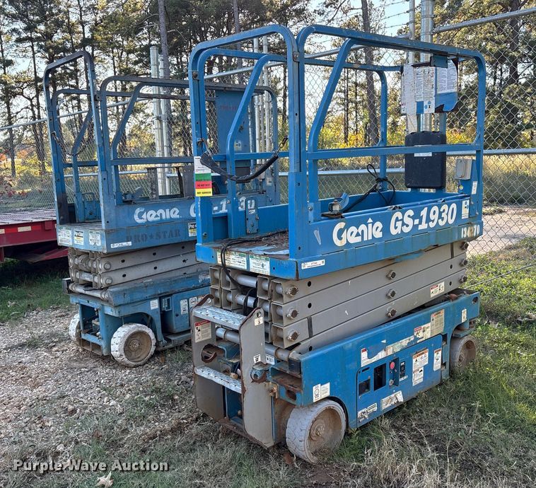 (2) Genie GS-1930 scissor lifts - ET7440