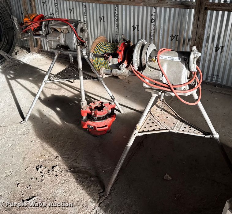 (3) pipe threading machines - EU6434