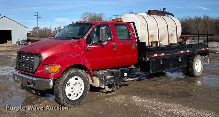 2000 Ford F650 Super Duty XL flatbed truck - EU6441