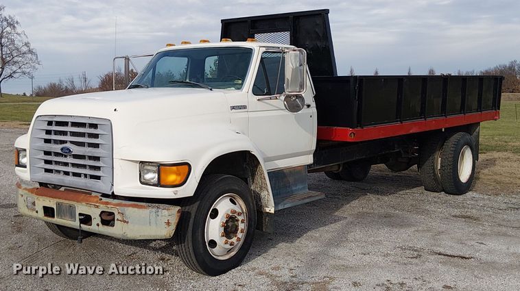 1998 Ford F800 dump flatbed truck - FK0871