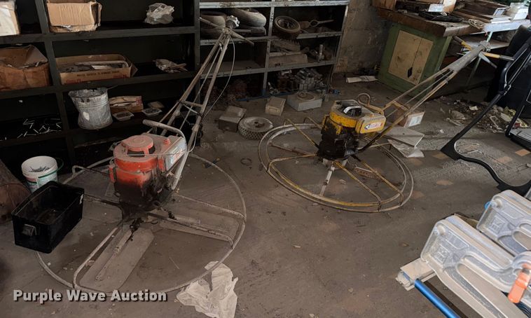 (2) White Star power trowels - NA9886