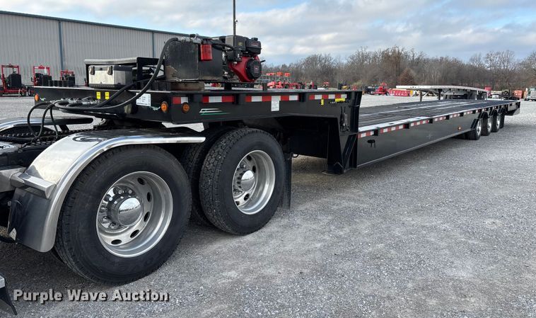 2013 Ledwell & Sons Enterprises drop deck hydraulic tail equipment trailer - DW7321