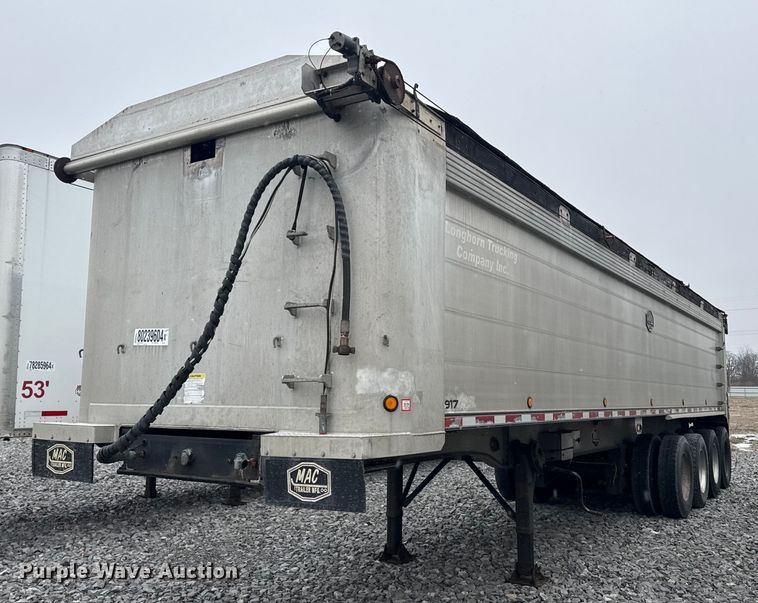 2007 Mac end dump trailer - YA0137