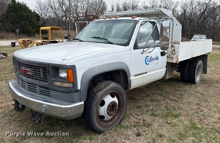 2001 GMC Sierra 3500 dump bed pickup truck - EC4507