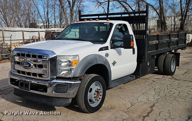 2011 Ford F550 dump flatbed truck - EO4906